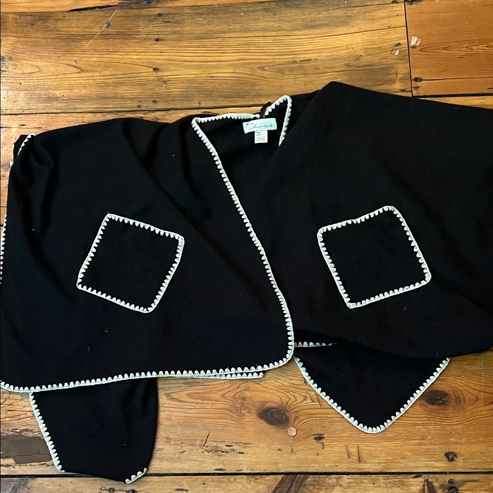 Vintage Havana Black Wrap with White Edging